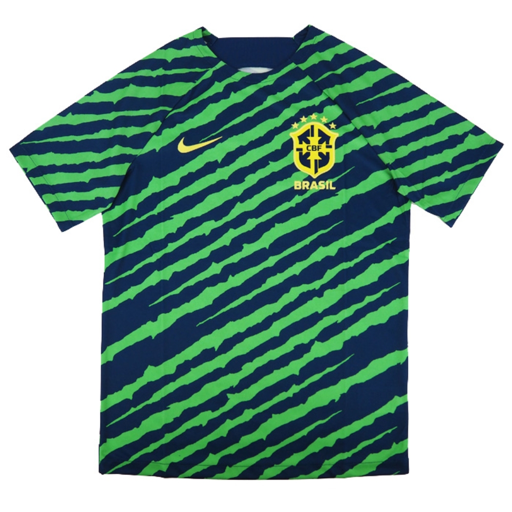 2022-2023 Brazil Pre-Match Football Shirt (Green) (L Paqueta 7)