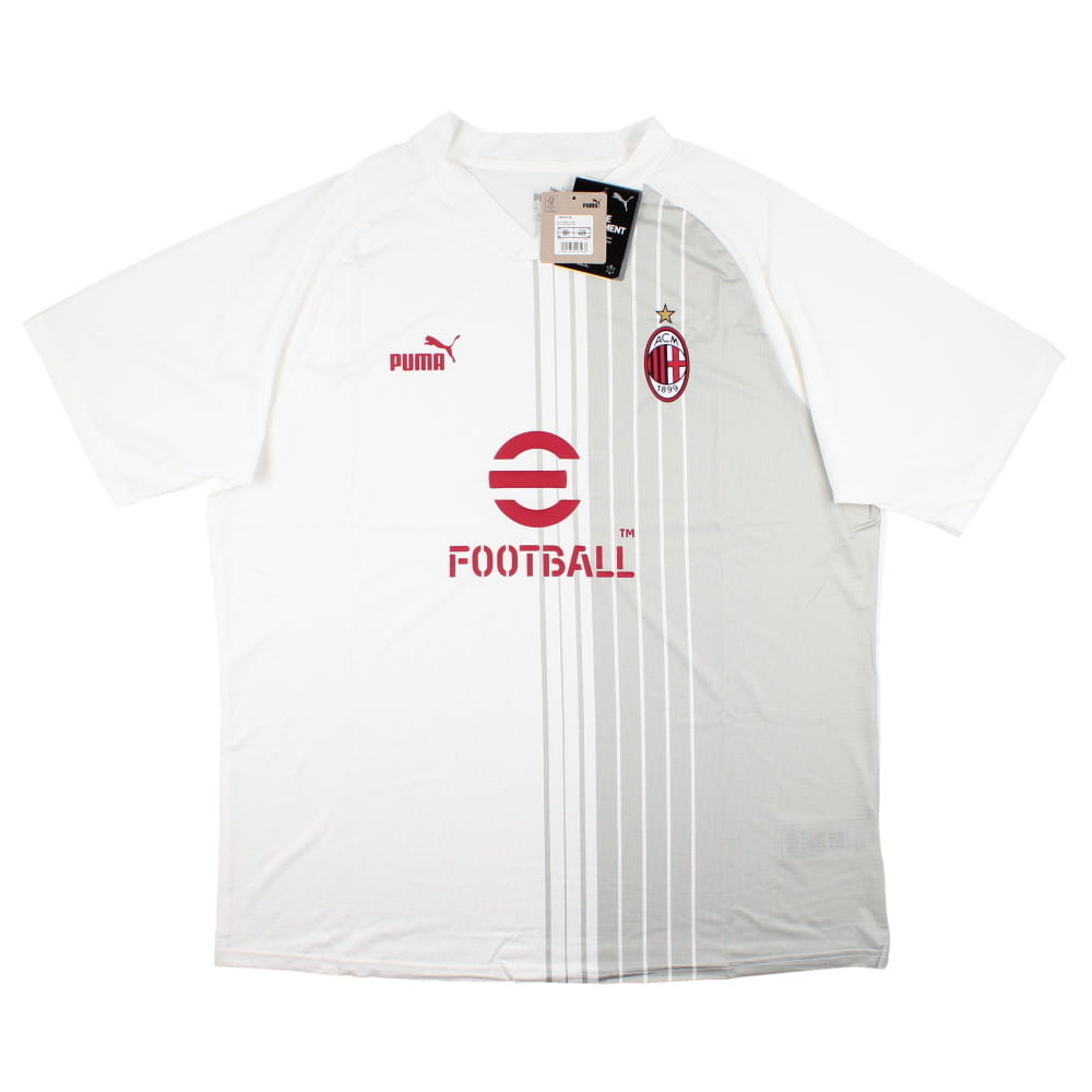 2022-2023 AC Milan Pre-Match Shirt (White-Red) (VAN BASTEN 9)