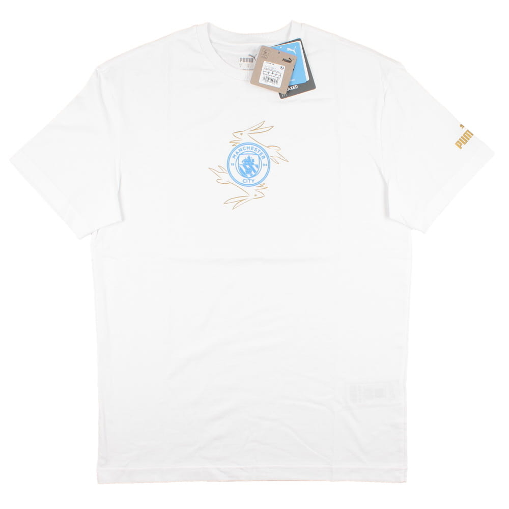 2022-2023 Man City Chinese New Year Tee (White) (Laporte 14)