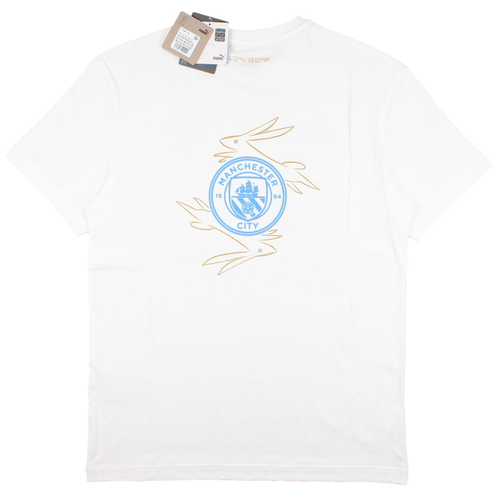 2022-2023 Man City Chinese New Year Back Graphic Tee (White)