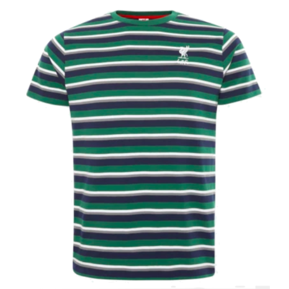 Liverpool International Retro Stripe Tee (Green) (Your Name)