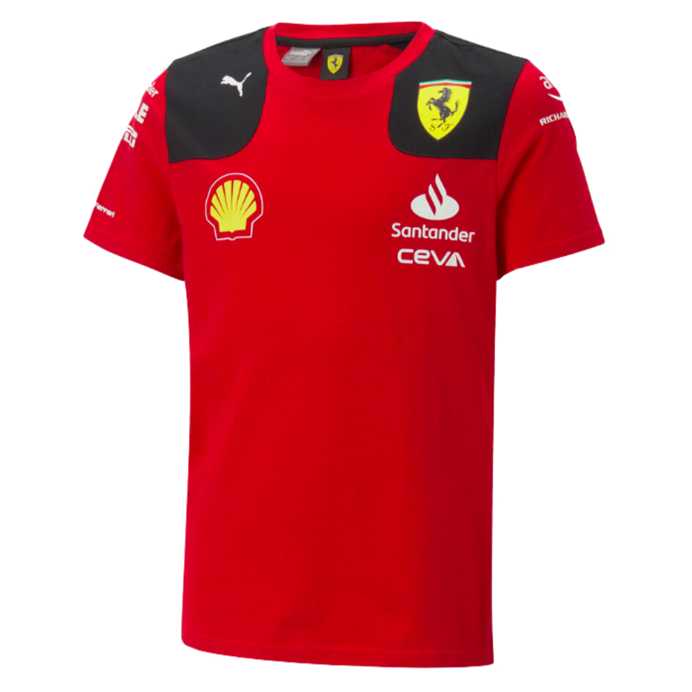 2023 Ferrari Team Tee (Red) - Kids (Your Name)