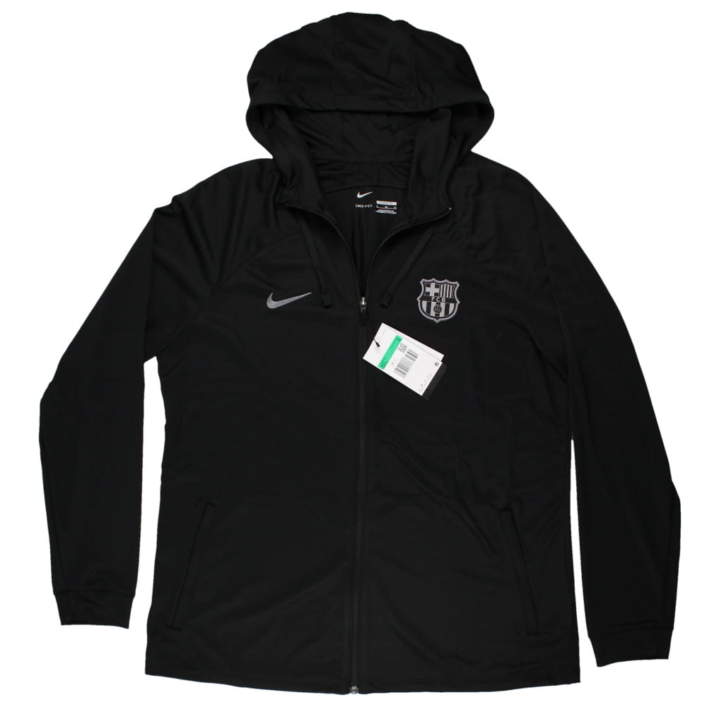 2022-2023 Barcelona CL Hooded Strike Tracksuit (Black)