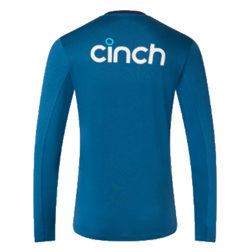 2023 England Cricket Training Long Sleeve Shirt (Deep Dive)