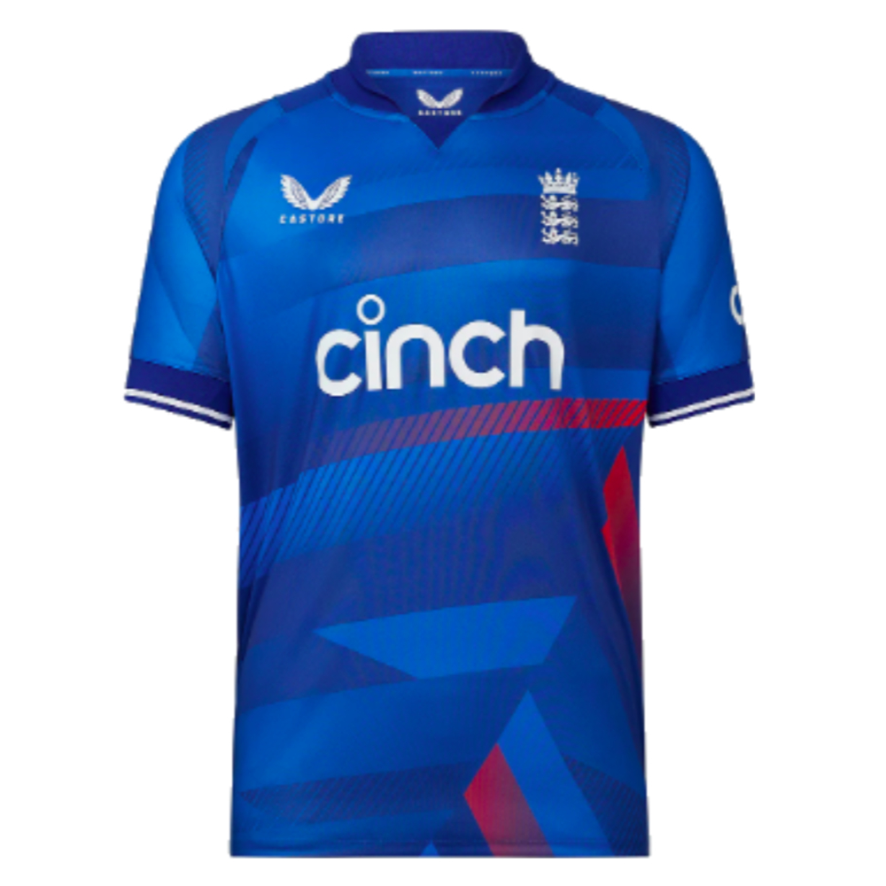 2023 England Cricket ODI Replica Short Sleeve Jersey (Your Name)