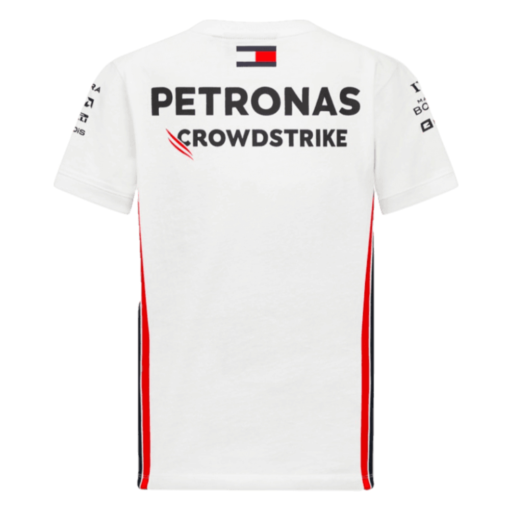 2023 Mercedes Driver Tee (White) - Kids