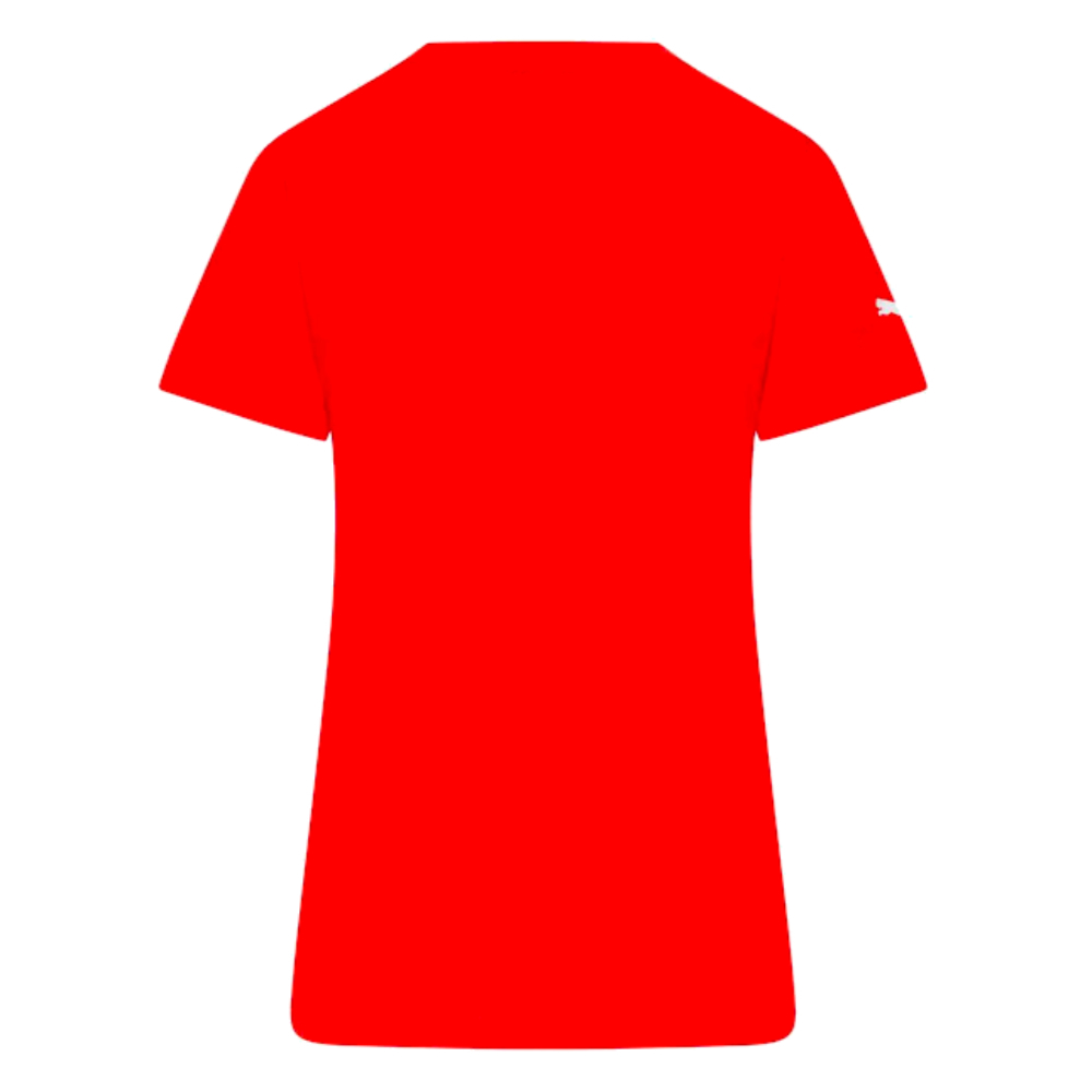 2023 Ferrari Scuderia Fanwear Big Shield Tee (Red) - Ladies