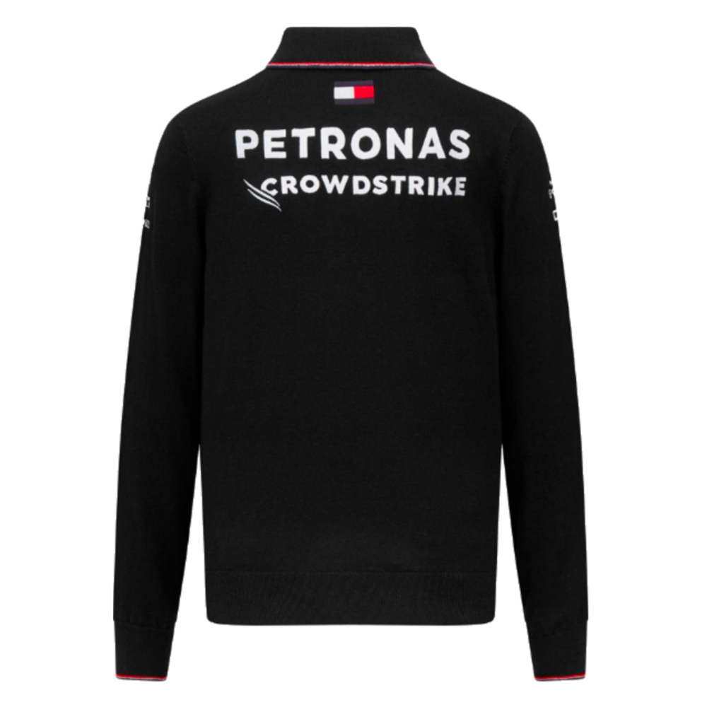 2023 Mercedes Long Sleeve Knitted Polo Shirt (Black)