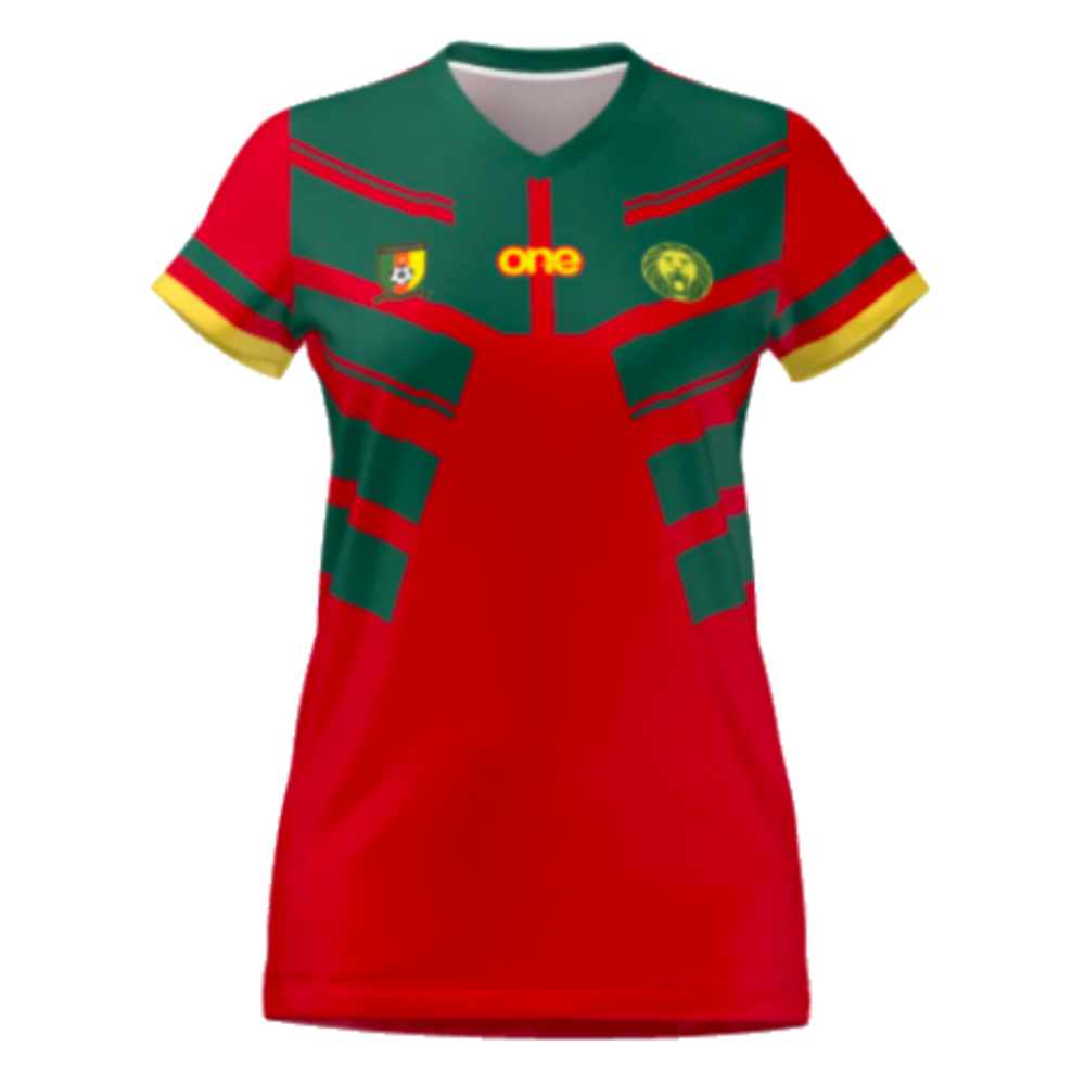 2022-2023 Cameroon Third Red Pro Shirt (Ladies) (HONGLA 18)