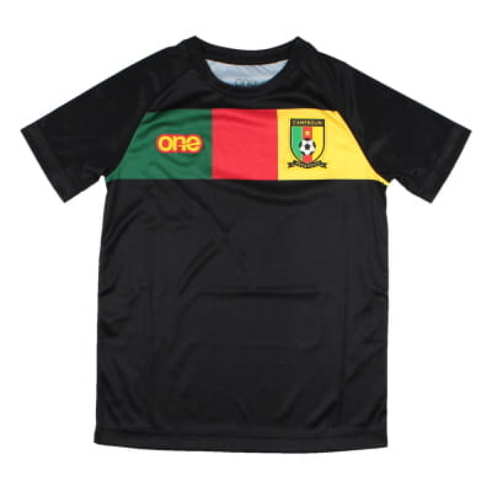 2022-2023 Cameroon Training Tee (Black) - Kids (TOKO EKAMBI 12)