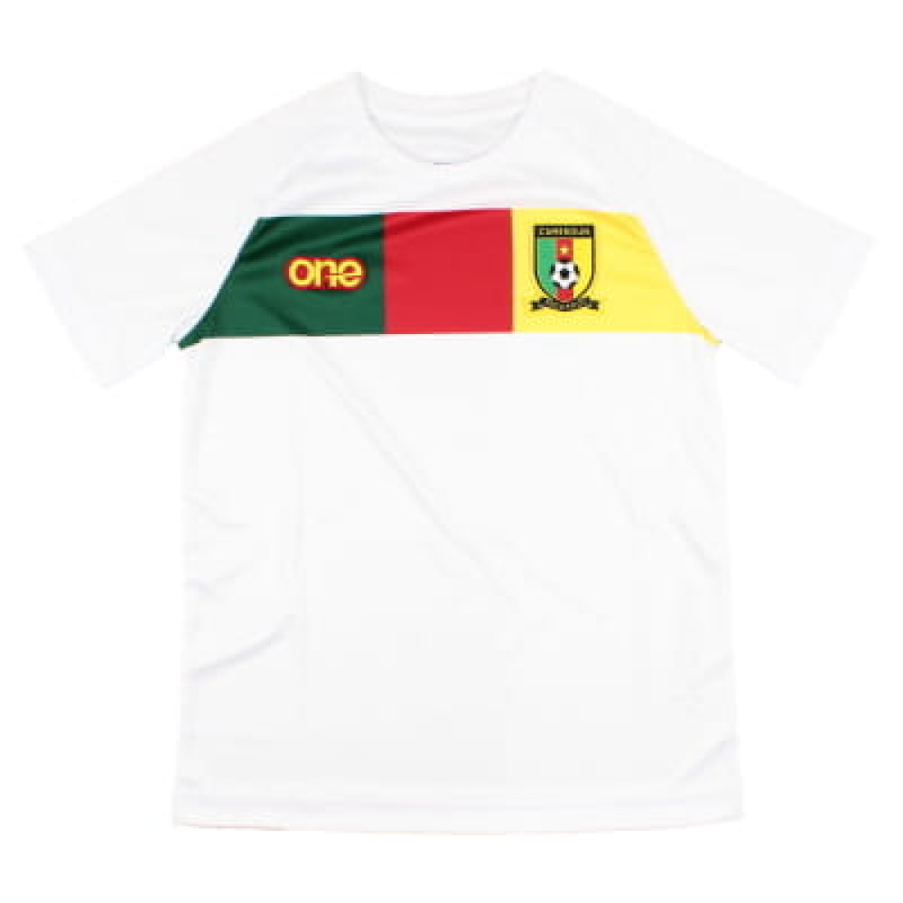 2022-2023 Cameroon Training Tee (White) - Kids (CHOUPO MOTING 13)