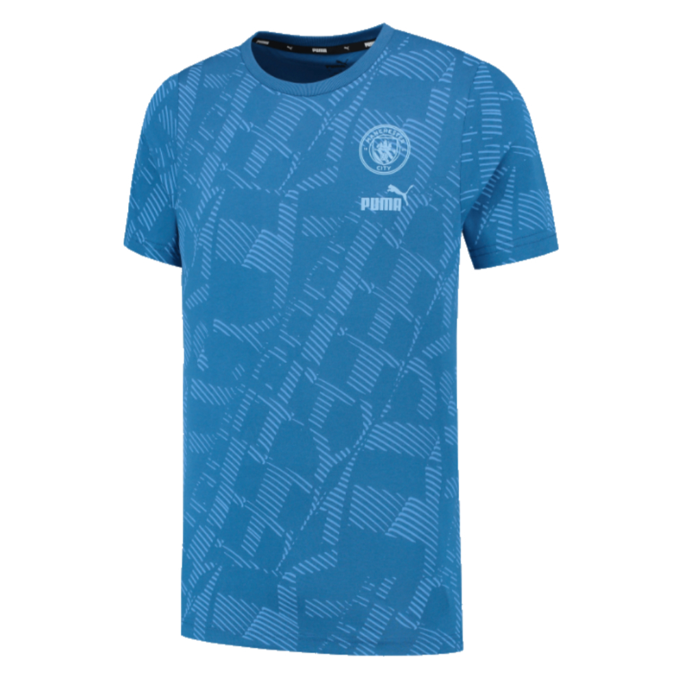 2023-2024 Man City FtblCore AOP Tee (Lake Blue) (J ALVAREZ 19)