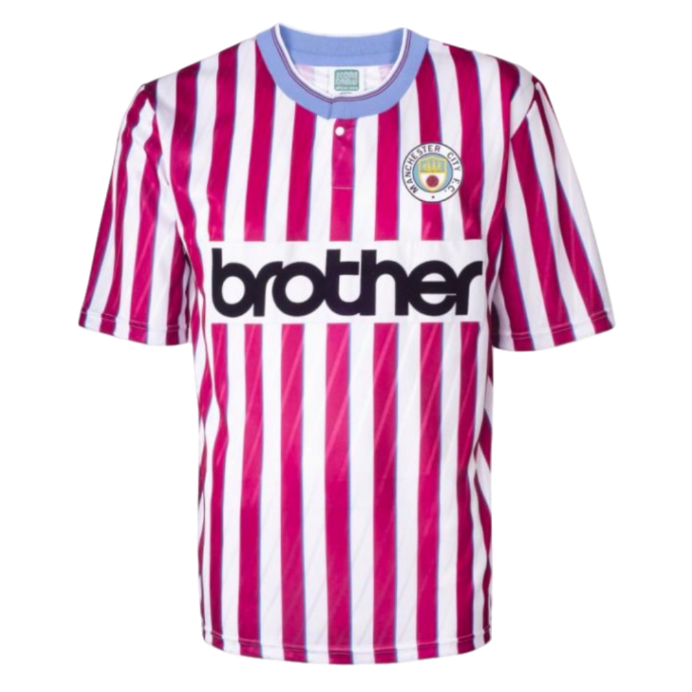 Manchester City 1988 Away Retro Football Shirt (Megson 10)