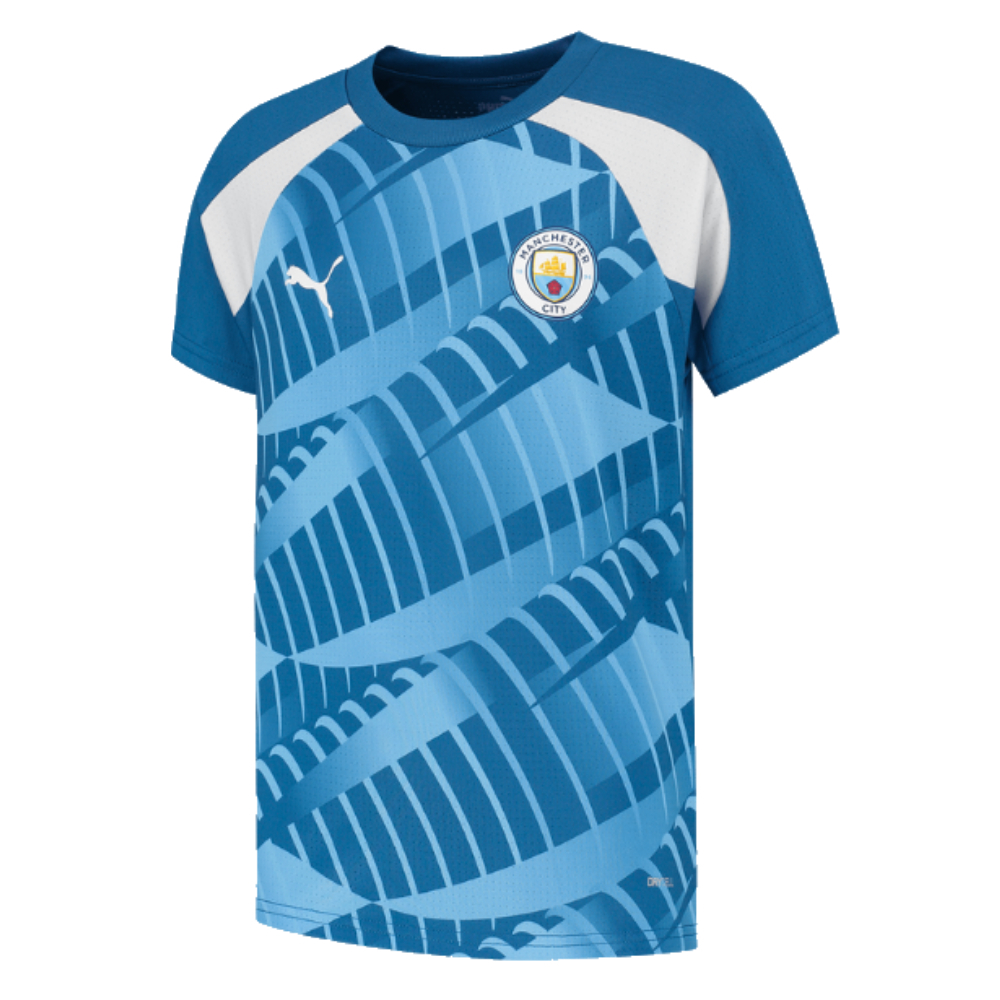 2023-2024 Man City Pre-Match Jersey (Lake Blue) (WALKER 2)