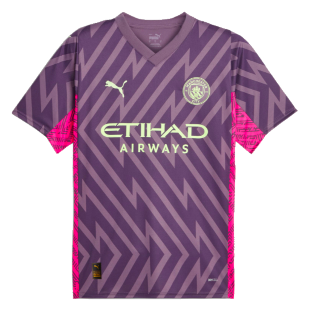 2023-2024 Man City Goalkeeper Shirt (Purple Charcoal) (Trautmann 1)