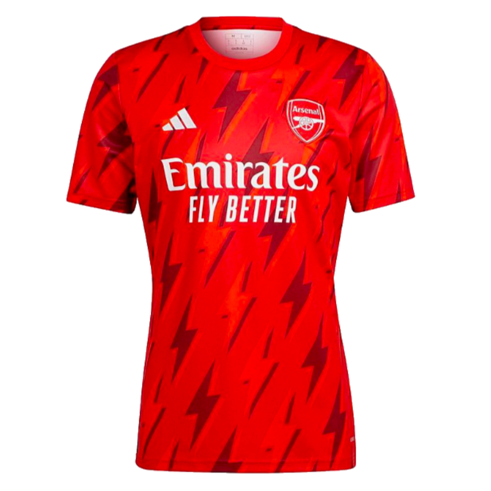 2023-2024 Arsenal Pre-Match Shirt (Red) (Xhaka 34)