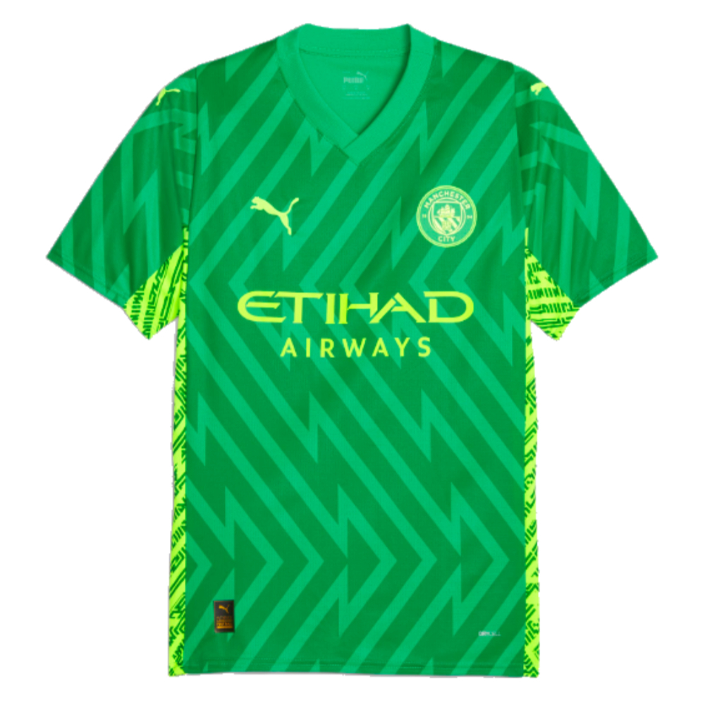 2023-2024 Man City Home Goalkeeper Shirt (Green) (Ederson M 31)