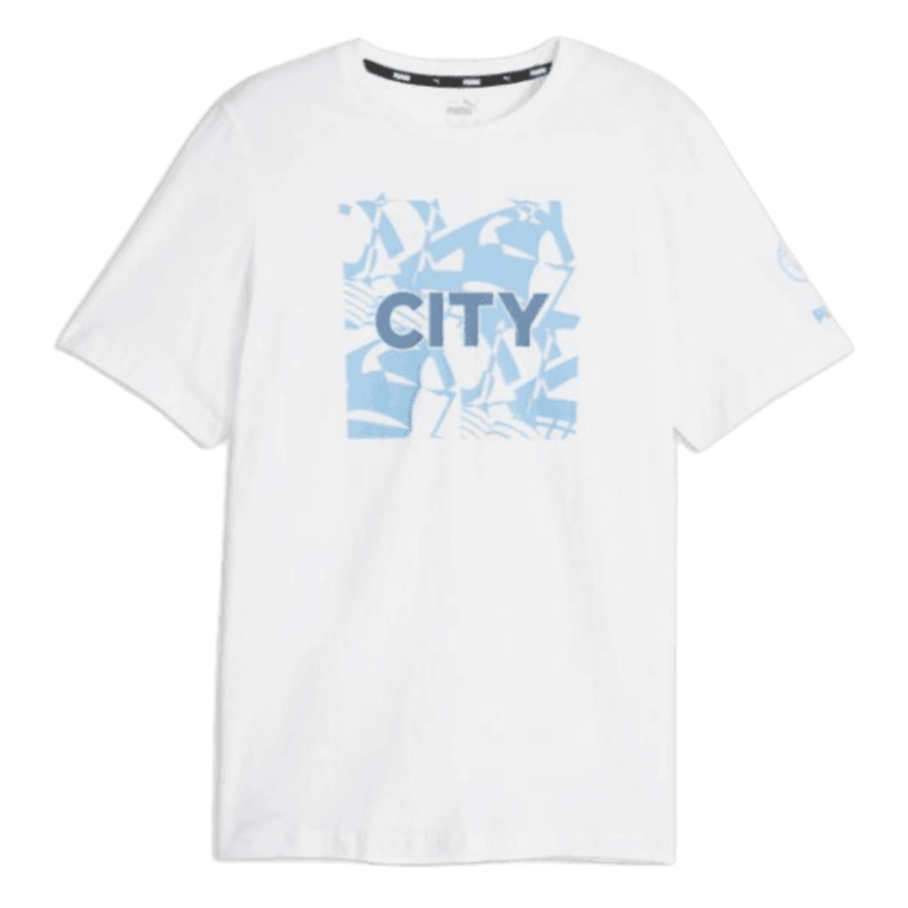 2023-2024 Man City FtblCore Graphic Tee (White) (Kovacic 8)