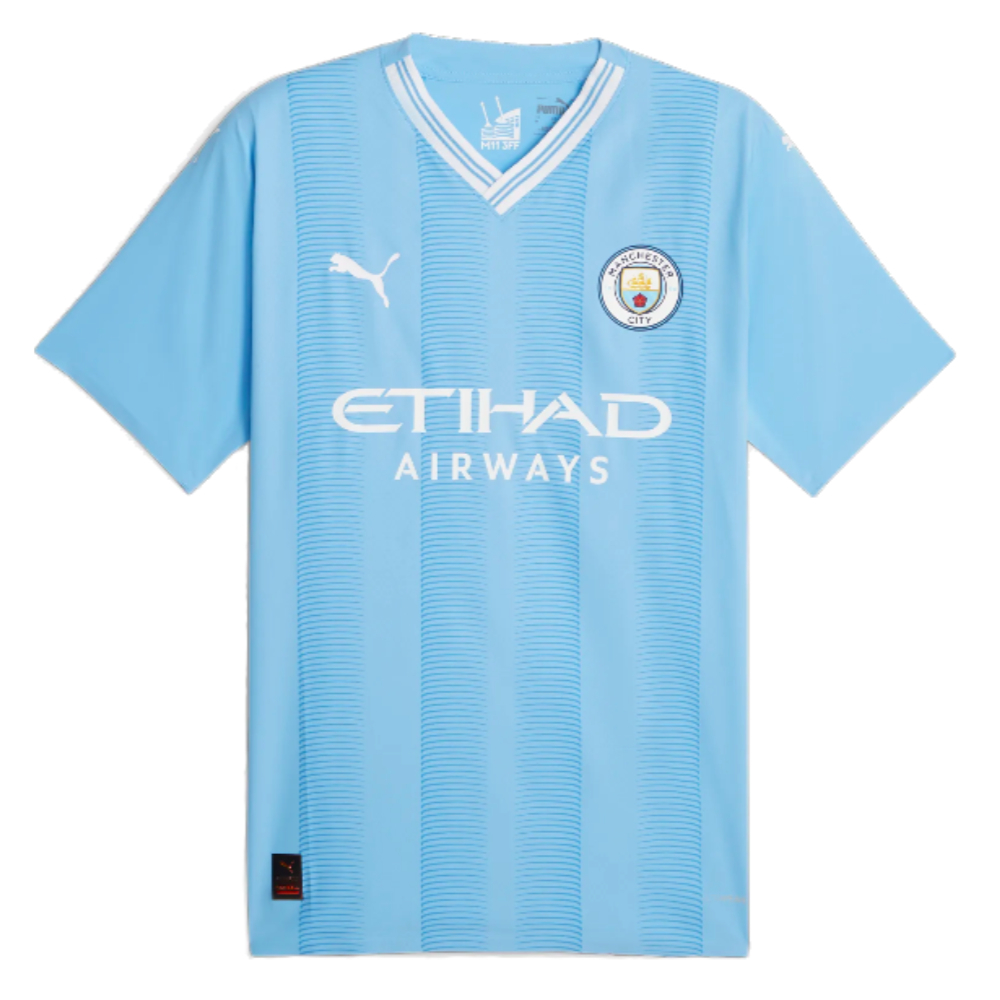 2023-2024 Man City Authentic Home Shirt (GREALISH 10)