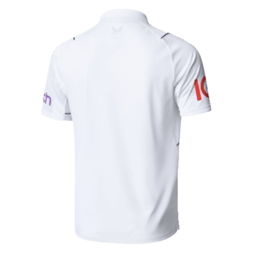 2023 England Test Replica Short Sleeve Jersey (Your Name)