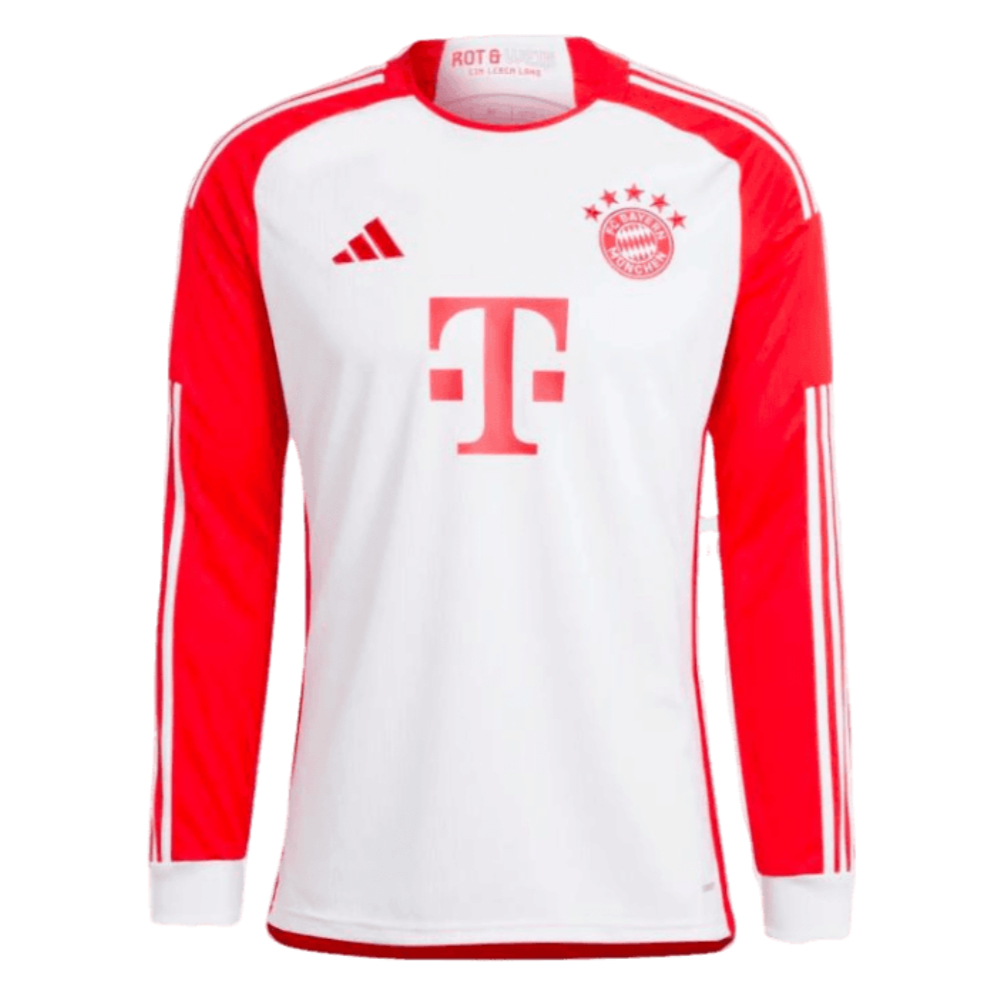 2023-2024 Bayern Munich Long Sleeve Home Shirt (Laimer 24)