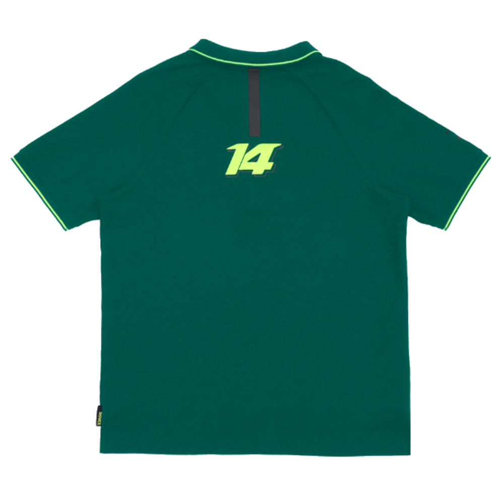 2023-2024 Aston Martin Lifestyle Alonso Polo Shirt (Green)