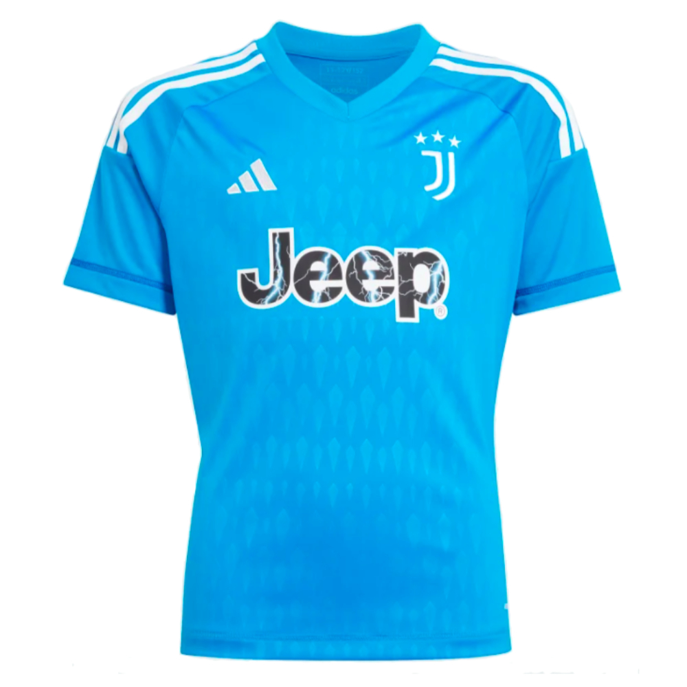 2023-2024 Juventus Home Goalkeeper Shirt (Blue) - Kids (Buffon 1)