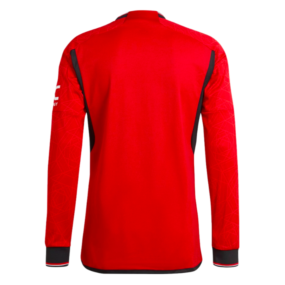 2023-2024 Man Utd Authentic Long Sleeve Home Shirt (McTominay 39)