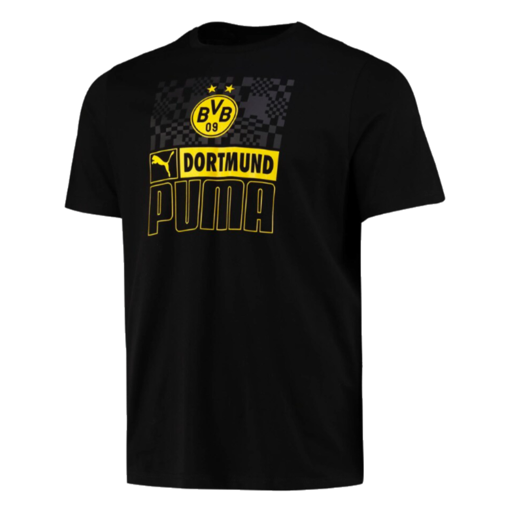 2023-2024 Borussia Dortmund FtblCore AOP Tee (Black) (Brandt 19)