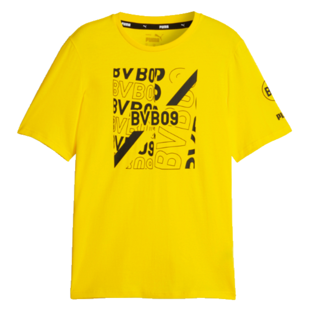 2023-2024 Borussia Dortmund FtblCore Graphic Tee (Yellow) (Schulz 14)