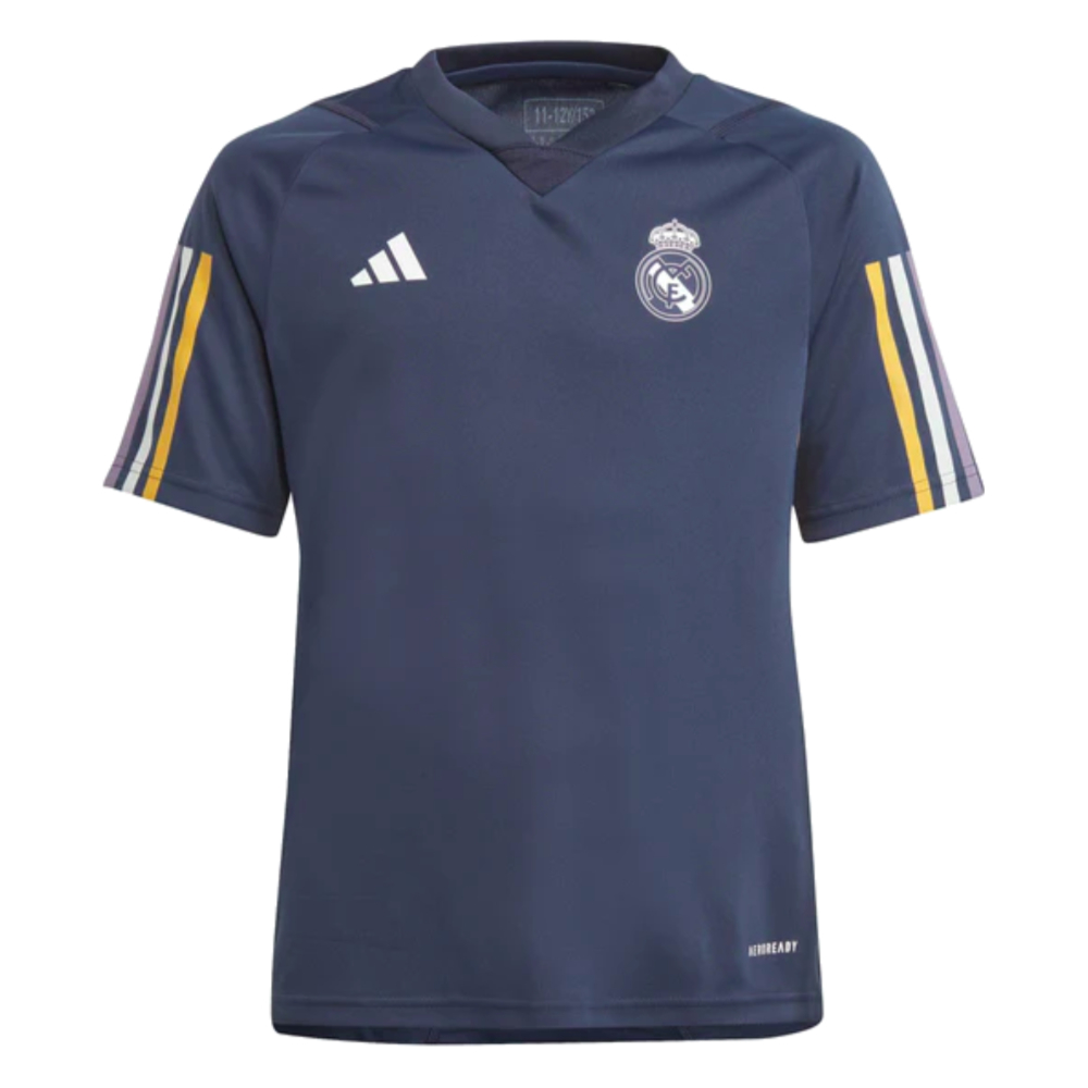 2023-2024 Real Madrid Core Tee (Legend Ink) - Kids (Tchouameni 18)