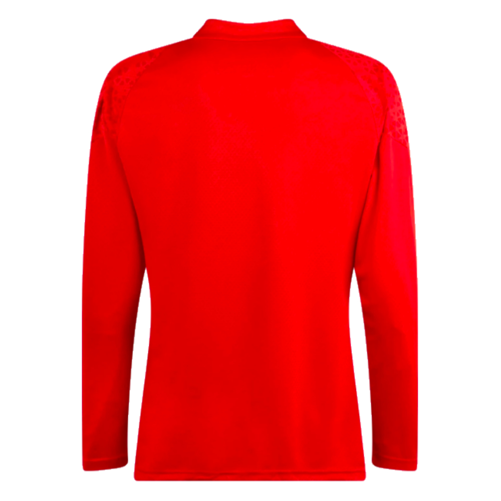 2023-2024 AC Milan Training Half Zip Top (Red)