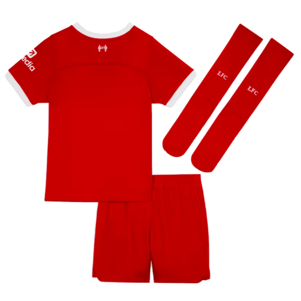 2023-2024 Liverpool Home Little Boys Mini Kit (Darwin 9)