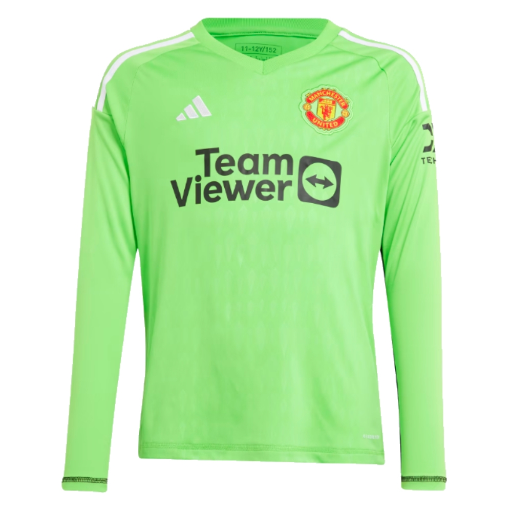 2023-2024 Man Utd Home Goalkeeper Shirt (Solar Green) - Kids (Altay 1)