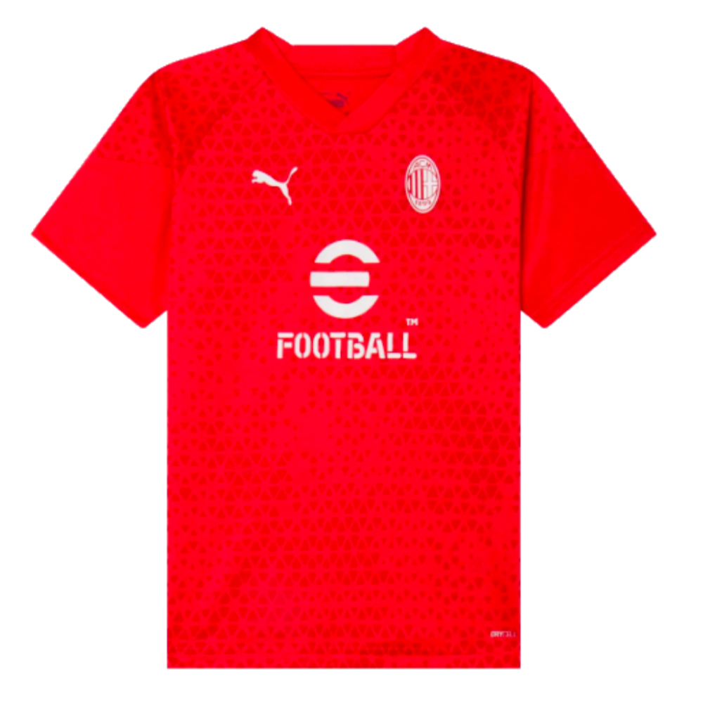 2023-2024 AC Milan Training Jersey (Red) - Kids (Kjaer 24)