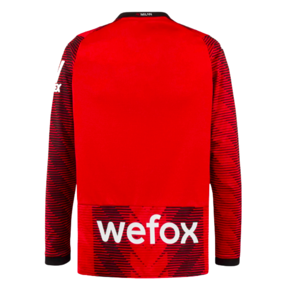 2023-2024 AC Milan Long Sleeve Home Shirt (Loftus Cheek 8)