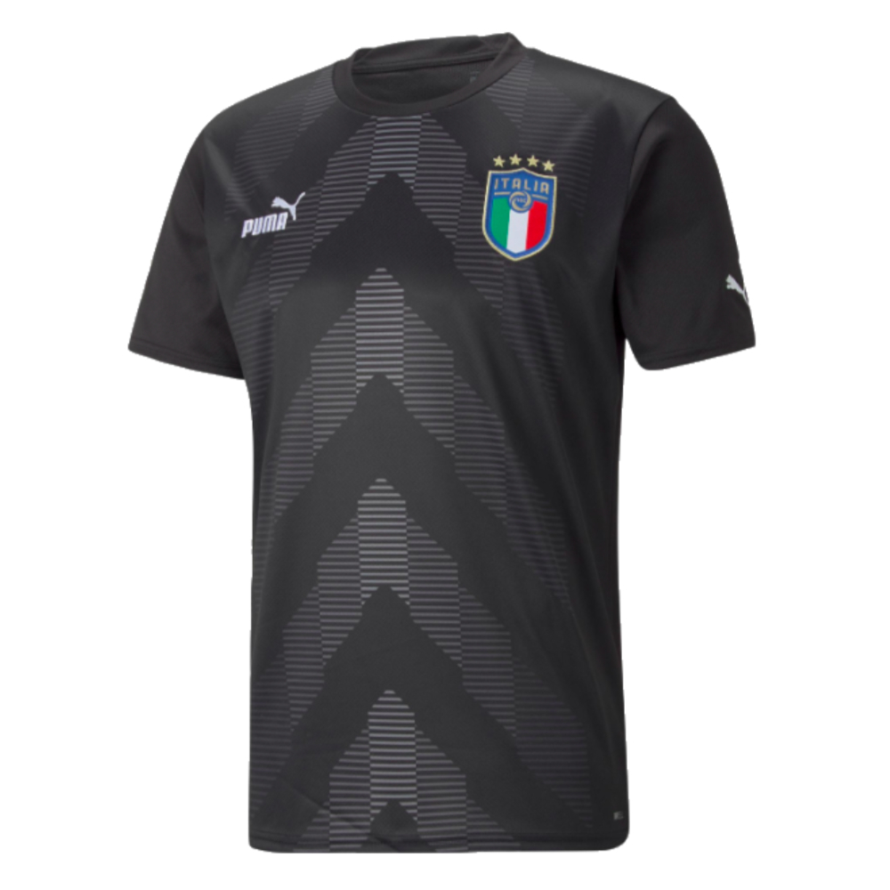 2022-2023 Italy Goalkeeper Shirt (Black) (Your Name)