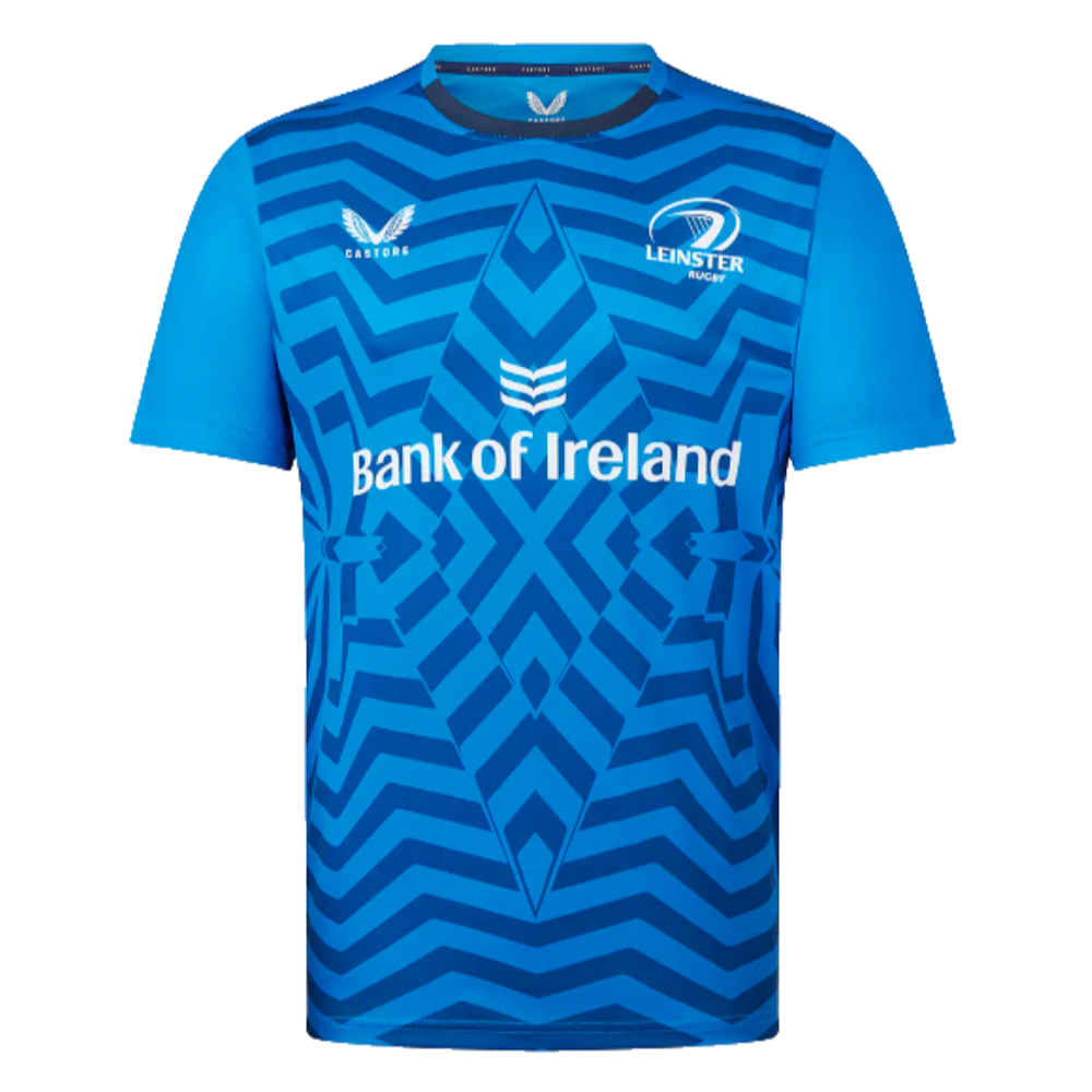 2023-2024 Leinster LS Mens Training Tee (Blue) (Your Name)