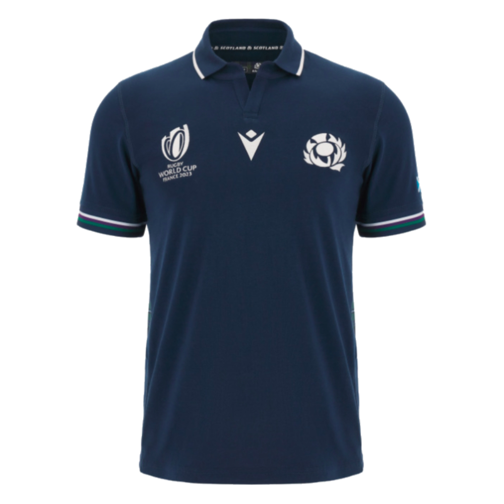 Scotland RWC 2023 Classic Home Rugby Shirt - Short Sleeve (Your Name)