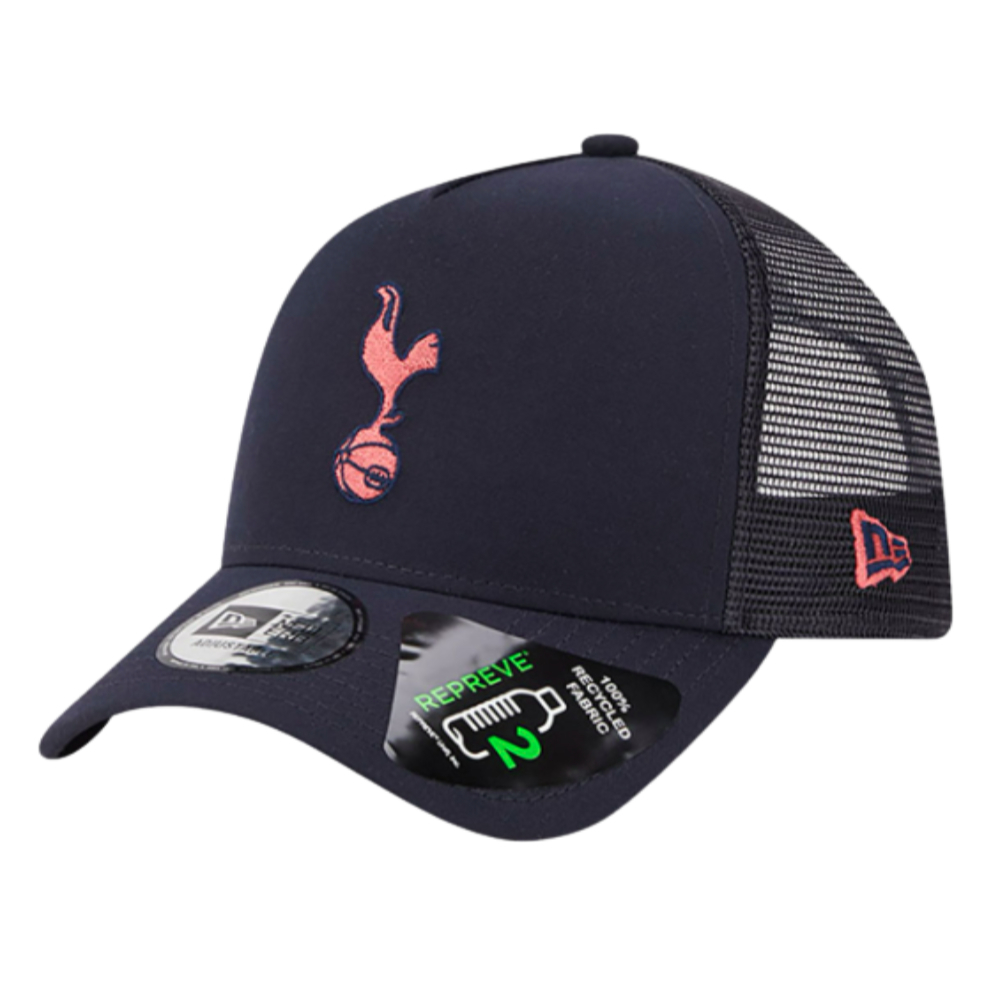 2023-2024 Tottenham Hotspur FC Repreve Navy A-Frame Trucker Cap