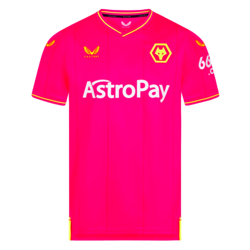 2023-2024 Wolves Home Goalkeeper Shirt (Pink) (Jose Sa 1)