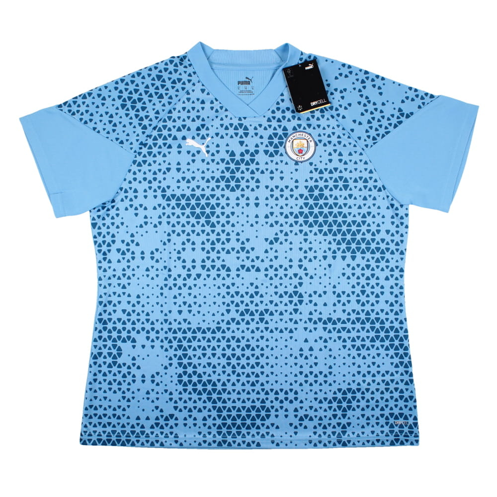 2023-2024 Man City Training Jersey (Light Blue) - Ladies (KUN AGUERO 10)