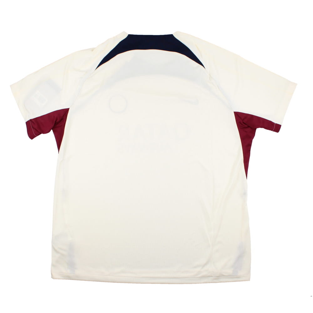 2023-2024 PSG Strike Dri-Fit Training Shirt (Cream) (Mbappe 7)