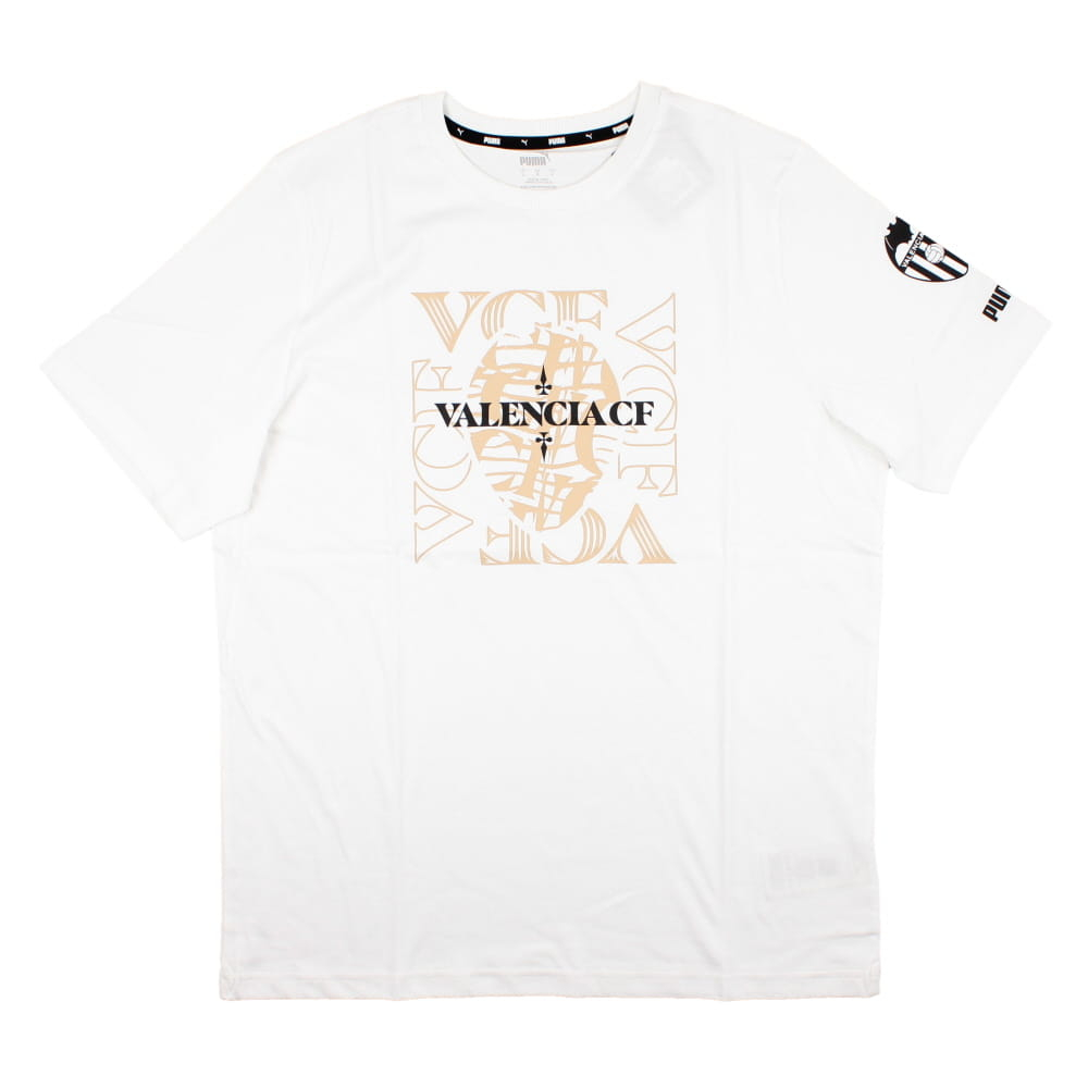 2023-2024 Valencia FtblCore Graphic Tee (White) (Your Name)