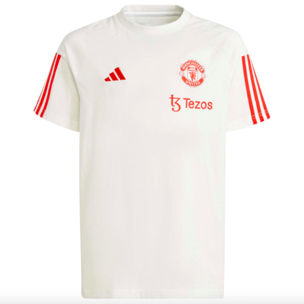 2023-2024 Man Utd Training Tee (White) - Kids (F Fuso 13)