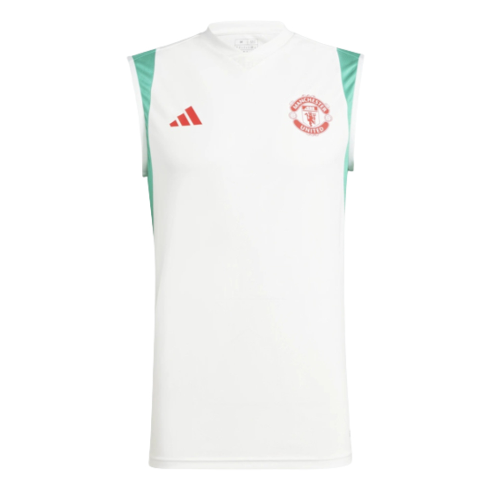 2023-2024 Man Utd Sleeveless Jersey (White) (Neville 2)