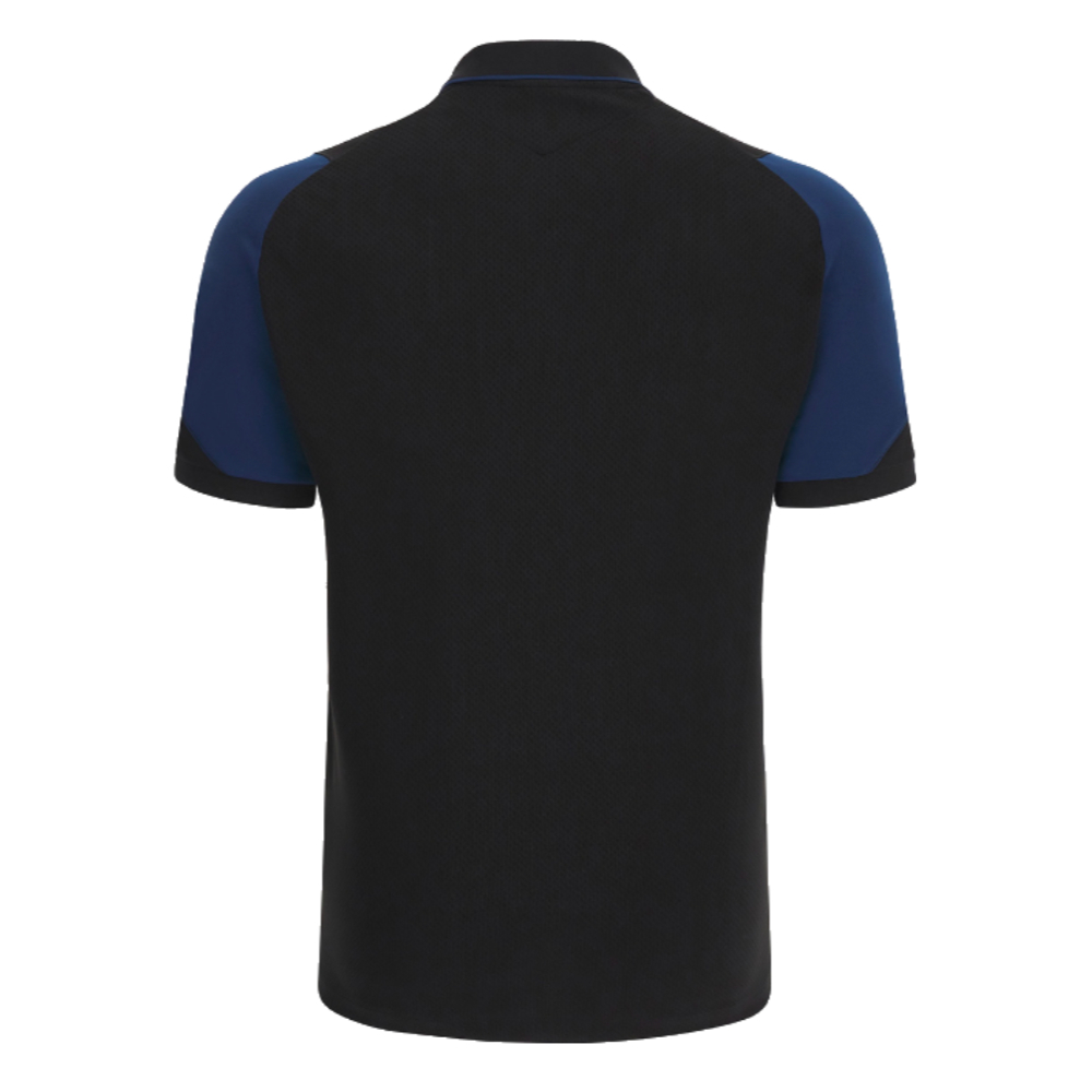 Scotland RWC 2023 Rugby Travel Polo Shirt (Black)