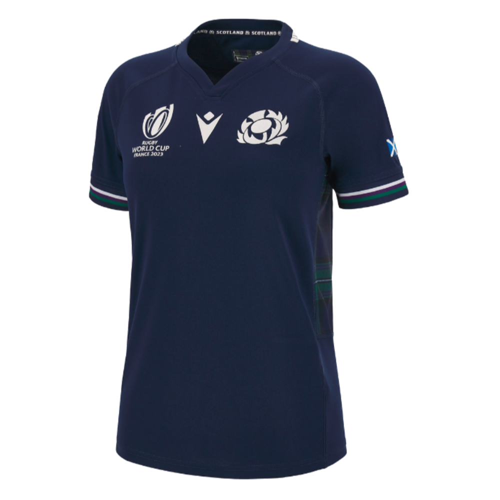 Scotland RWC 2023 Home Rugby Poly Replica Shirt (Ladies) (Your Name)