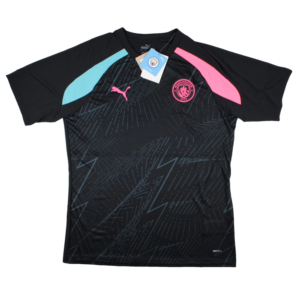 2023-2024 Man City Pre-Match Jersey (Dark Navy) (KUN AGUERO 10)