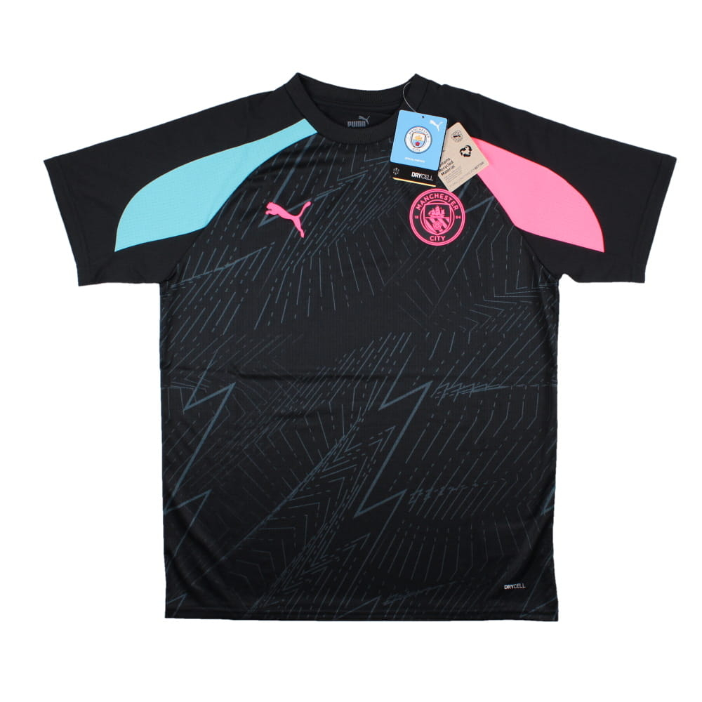 2023-2024 Man City Pre-Match Jersey (Dark Navy) - Kids (RICHARDS 2)